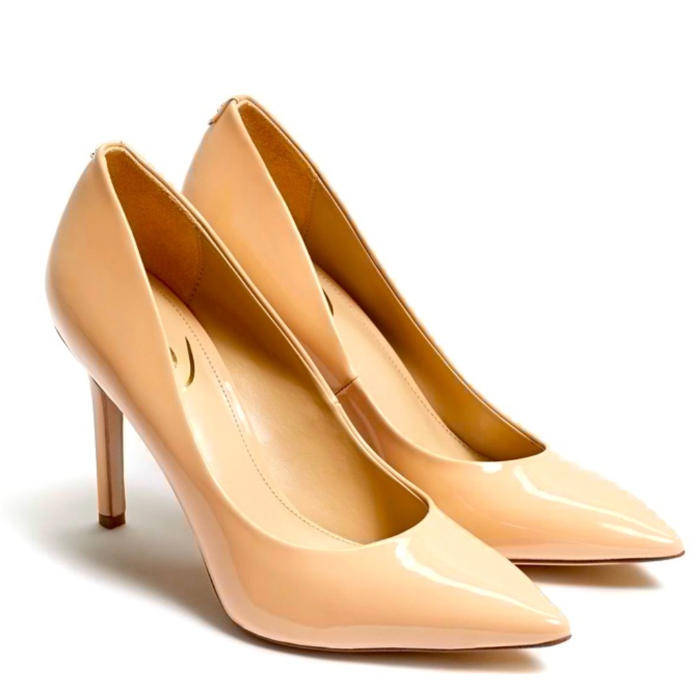 Sam Edelman “Hazel” in nude blush patent ! Beautiful ,classic pumps Rare size 14
